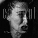 16-01-2004 Manouk van der Meulen at studio in Amsterdam on behalf of Schreeuwen project.

[keywords]Black and White Image, Headshot[/keywords]